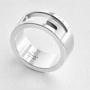 Gucci G Sterling Silver Unisex Ring